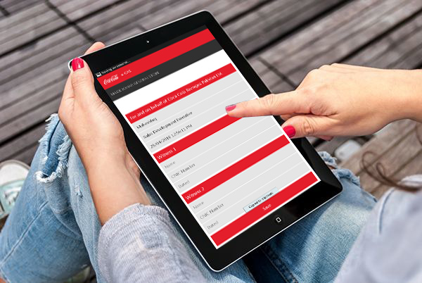 Mobile app view